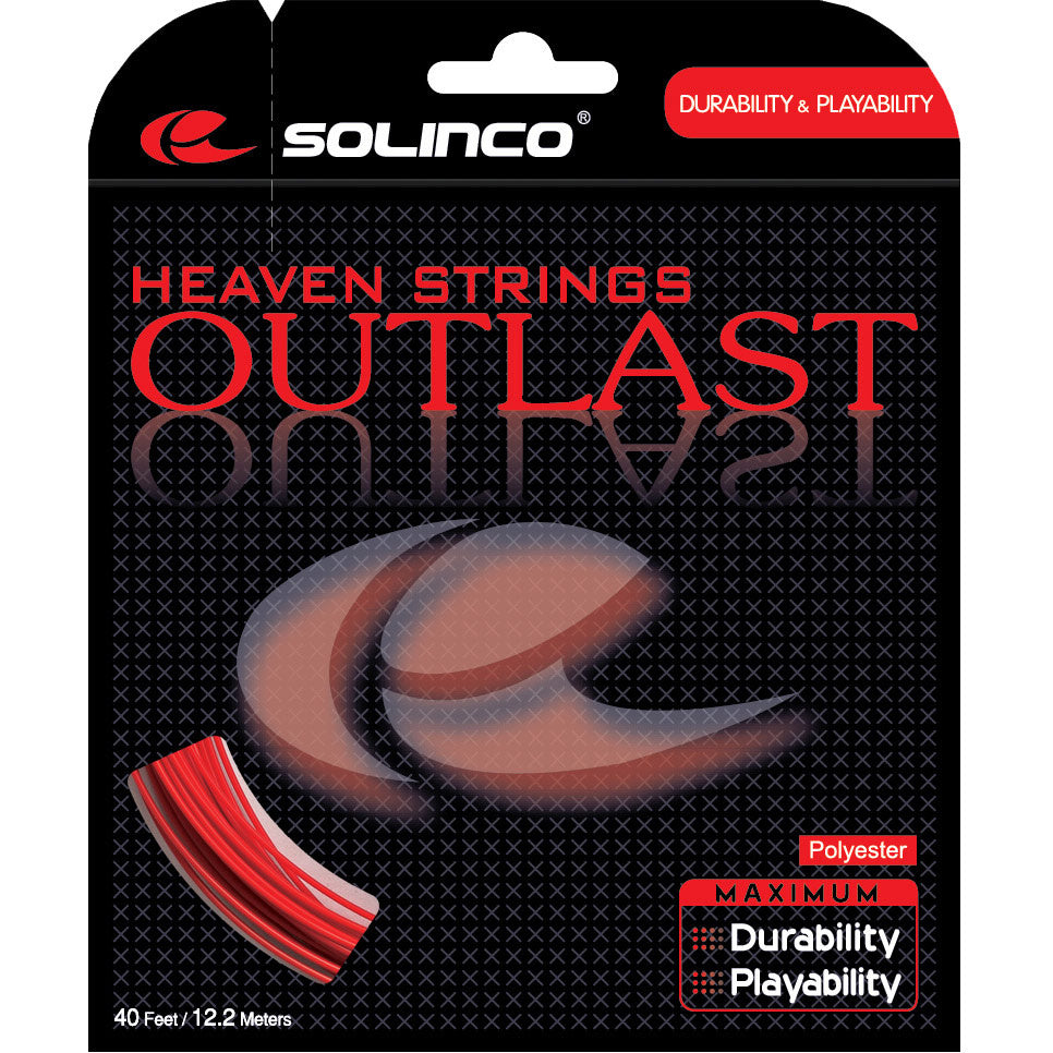 Solinco Outlast Set Snaren 12,2m-Rood Solinco Outlast Set Snaren 12,2m-Rood