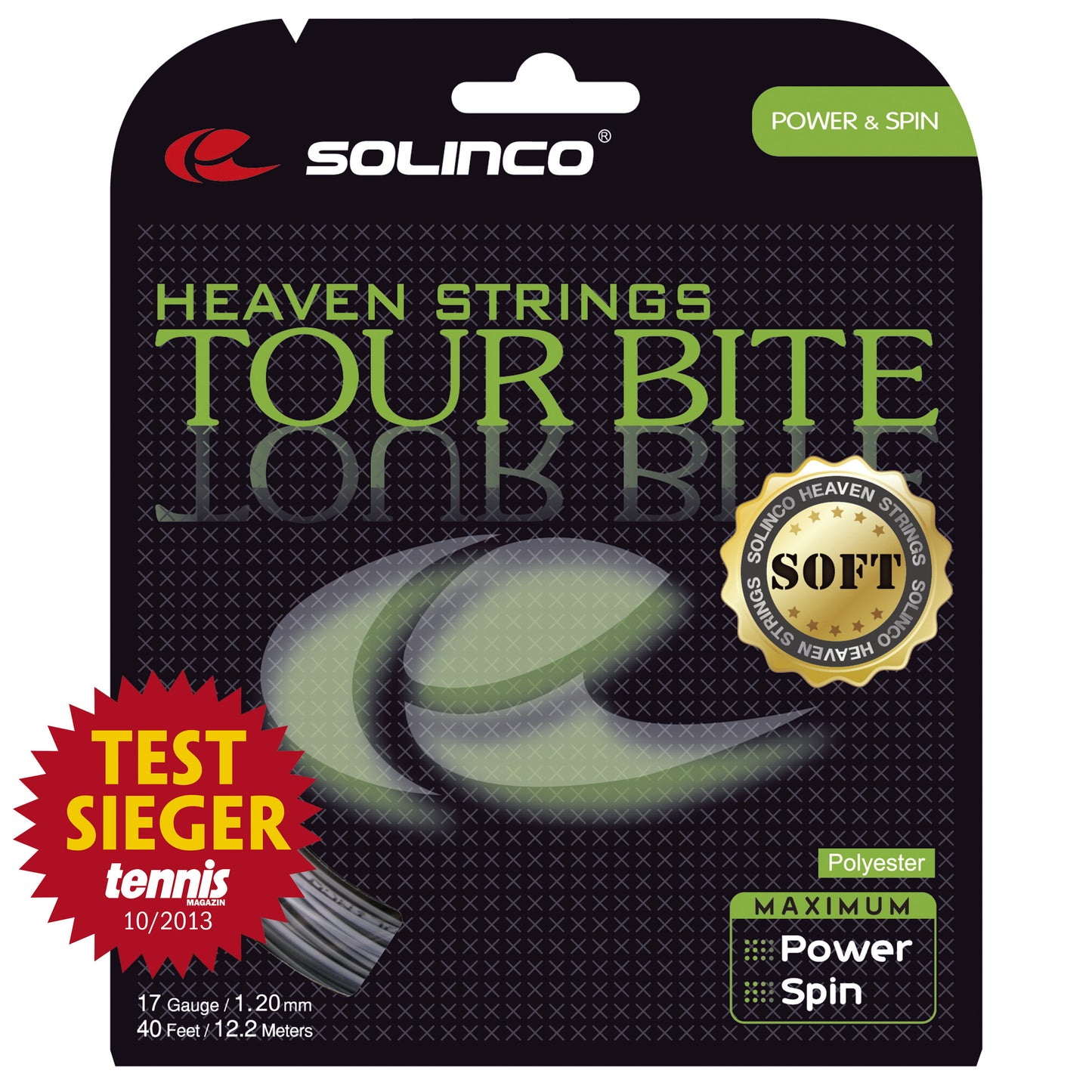 Solinco Tour Bite Soft Set Snaren 12,2m-Zilver Solinco Tour Bite Soft Set Snaren 12,2m-Zilver