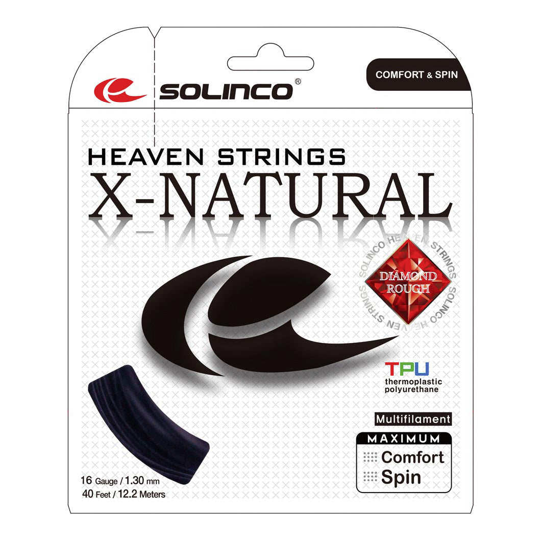 Solinco X-Natural Set Snaren 12,2m-Zwart Solinco X-Natural Set Snaren 12,2m-Zwart