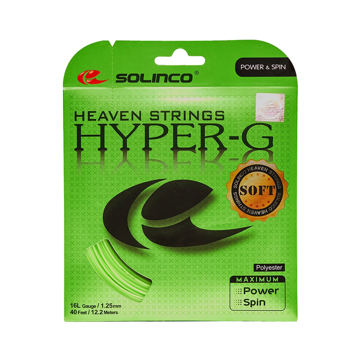 Solinco Hyper-G Soft Set Snaren 12,2m-Groen Solinco Hyper-G Soft Set Snaren 12,2m-Groen