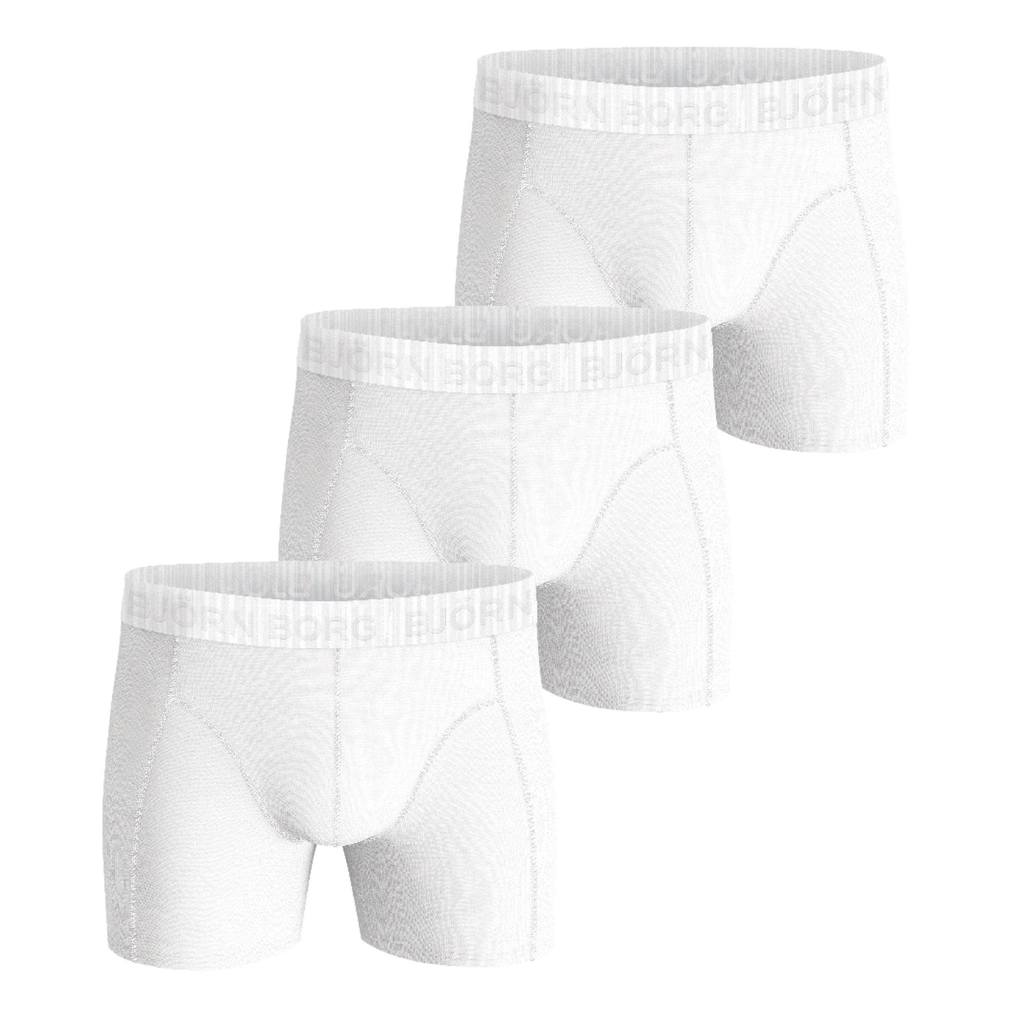 Björn Borg Stretch Boxershort Verpakking 3 stuks Heren - wit, Björn Borg Stretch Boxershort Verpakking 3 stuks Heren - wit,
