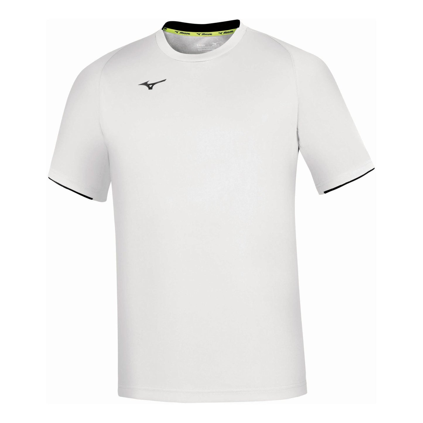Mizuno Core T-shirt Heren - wit, blauw Mizuno Core T-shirt Heren - wit, blauw