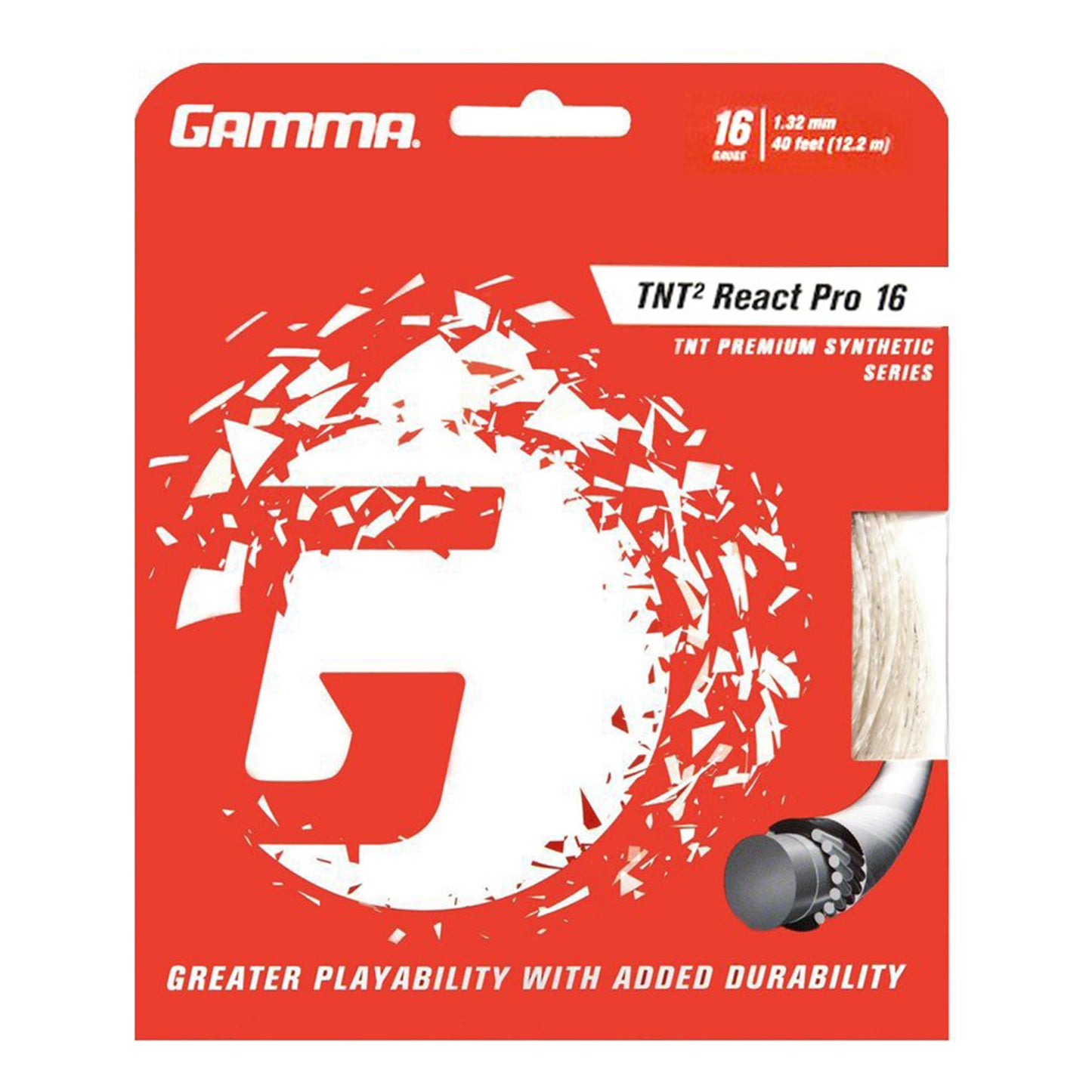 Gamma TNT² React Pro Set Snaren 12,2m-Wit Gamma TNT² React Pro Set Snaren 12,2m-Wit