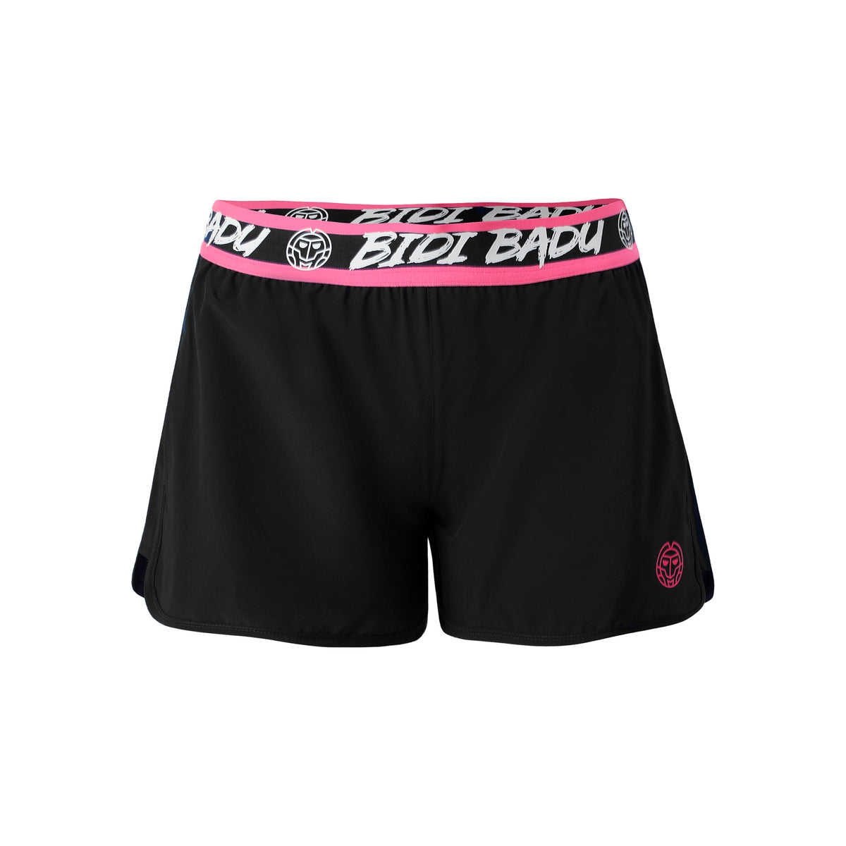 BIDI BADU Tiida Tech 2in1 Shorts Dames - zwart, pink BIDI BADU Tiida Tech 2in1 Shorts Dames - zwart, pink