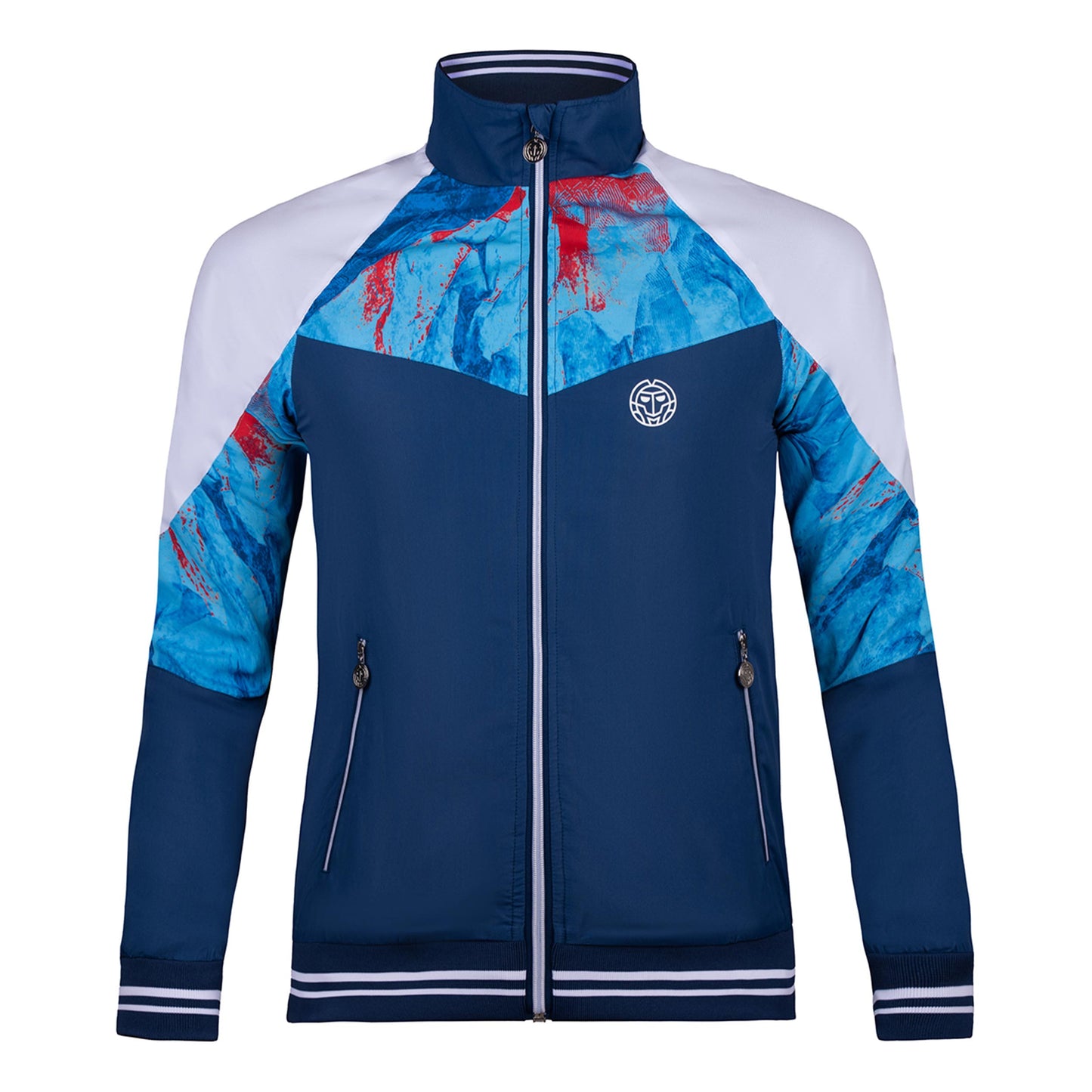 BIDI BADU Jabu Tech Trainingsjack Heren - donkerblauw, lichtblauw BIDI BADU Jabu Tech Trainingsjack Heren - donkerblauw, lichtblauw