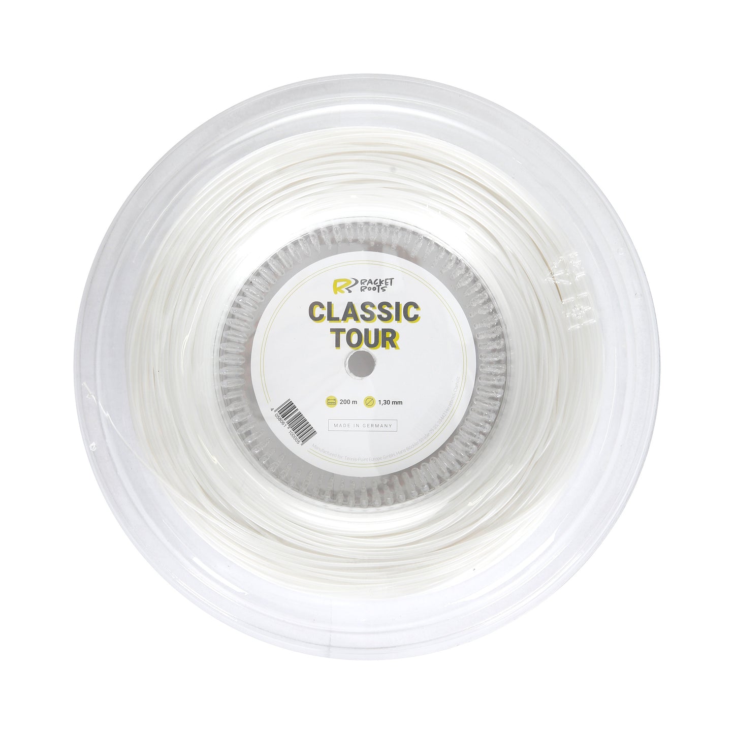 Racket Roots RR Classic Tour Rol Snaren 200m-Wit Racket Roots RR Classic Tour Rol Snaren 200m-Wit