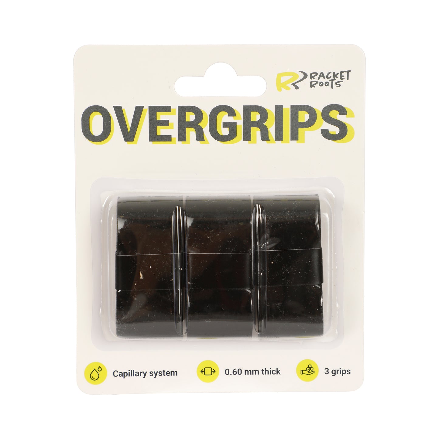 Racket Roots RR Grip Verpakking 3 Stuks-Zwart Racket Roots RR Grip Verpakking 3 Stuks-Zwart