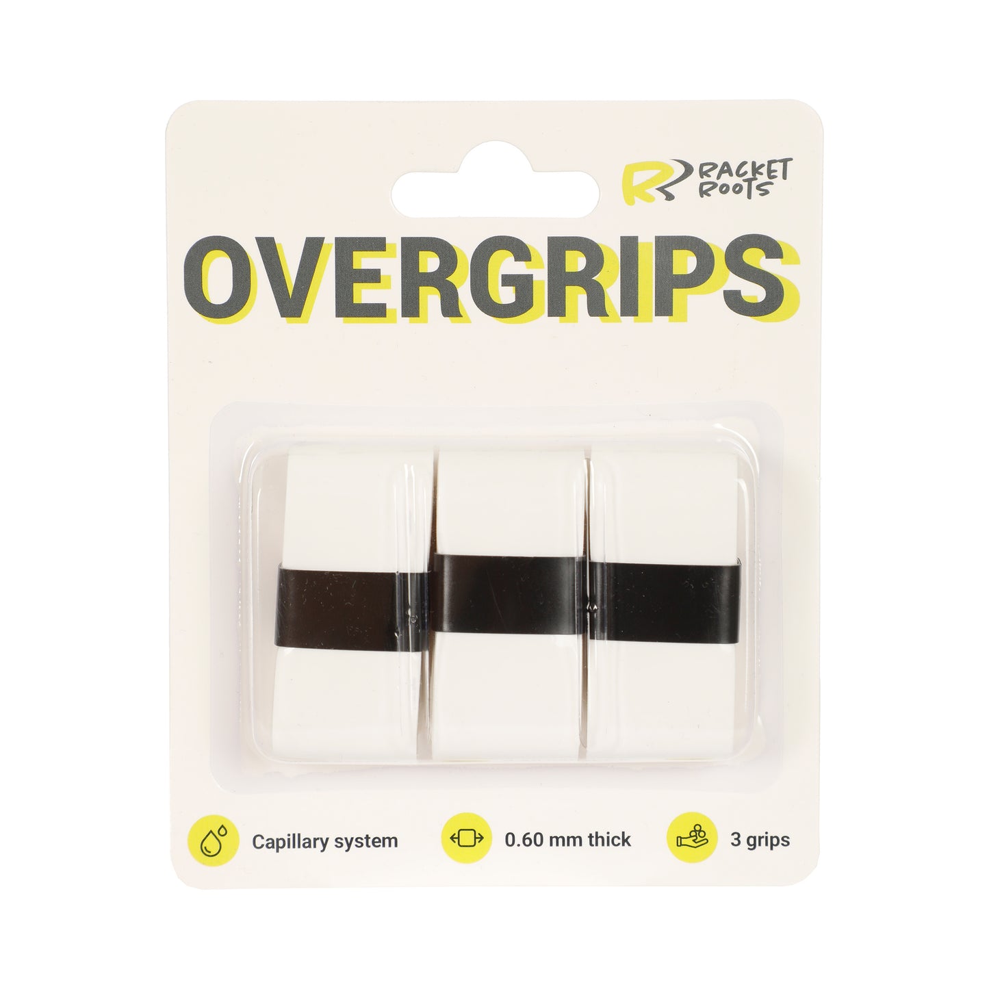 Racket Roots RR Grip Verpakking 3 Stuks-Wit Racket Roots RR Grip Verpakking 3 Stuks-Wit