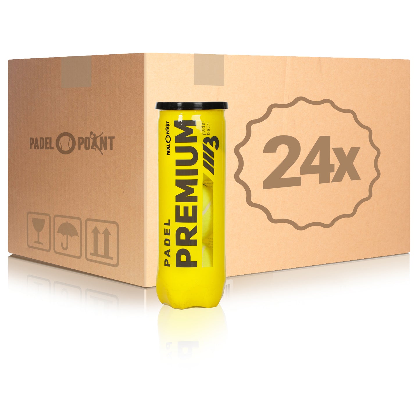 Padel-Point 24x verpakking 3 stuks Premium Ball In een doos Padel-Point 24x verpakking 3 stuks Premium Ball In een doos