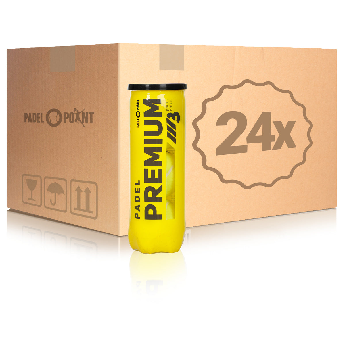 Padel-Point 24x verpakking 3 stuks Premium Ball In een doos Padel-Point 24x verpakking 3 stuks Premium Ball In een doos