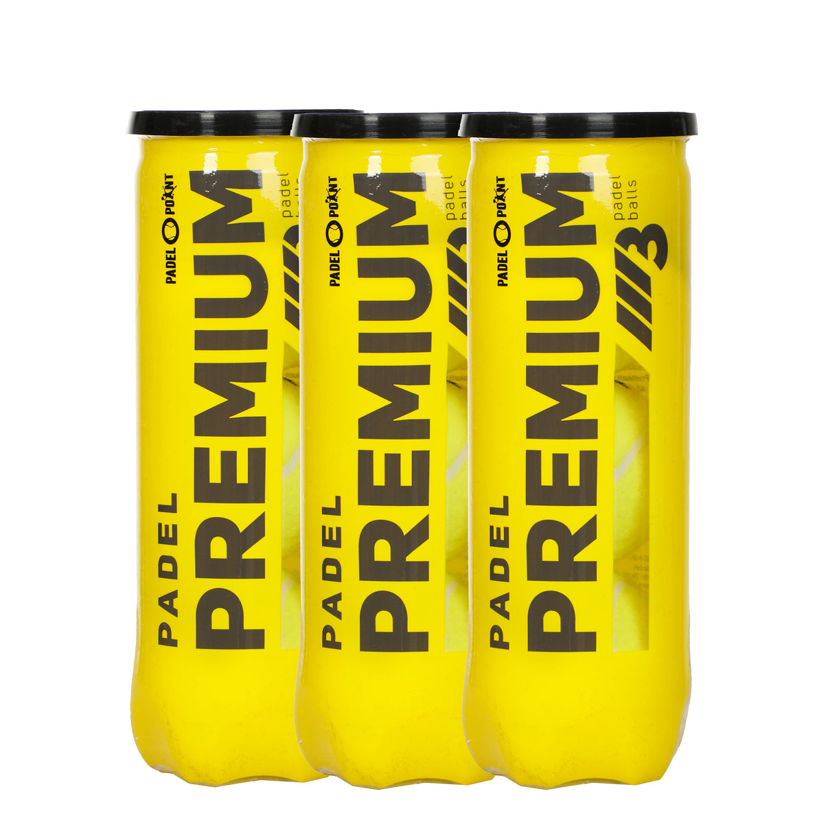 Padel-Point 3x verpakking 3 stuks Premium Ball Padel-Point 3x verpakking 3 stuks Premium Ball