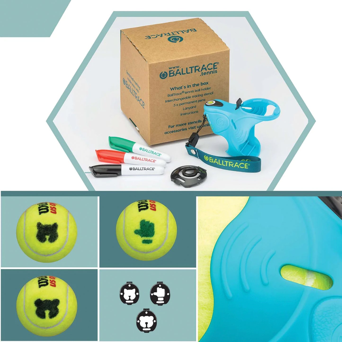 BallTrace Paws & Thumbs Ballenlegger-Blauw BallTrace Paws & Thumbs Ballenlegger-Blauw