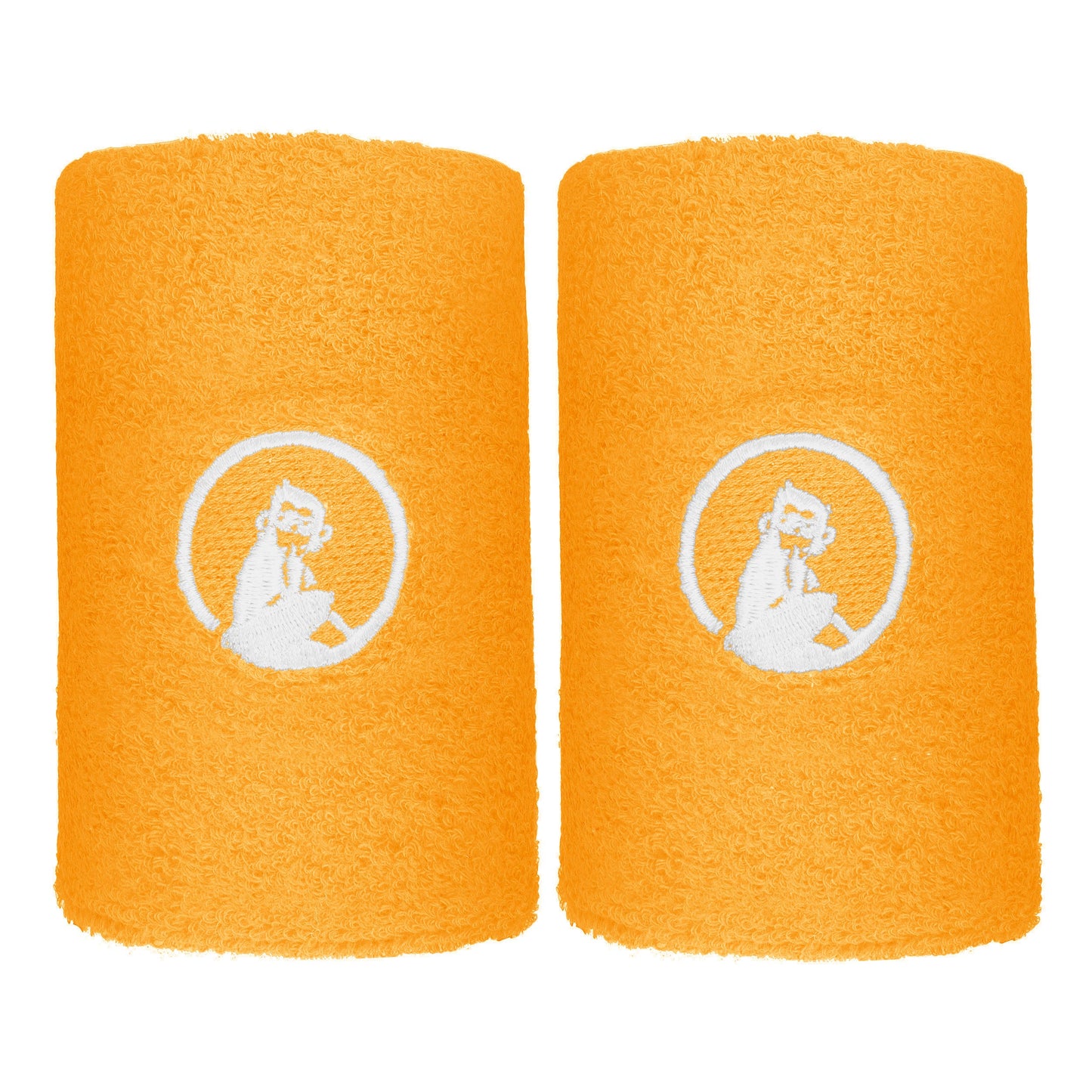 Quiet Please Glow Zweetband Verpakking 2 stuks lang - oranje, wit Quiet Please Glow Zweetband Verpakking 2 stuks lang - oranje, wit