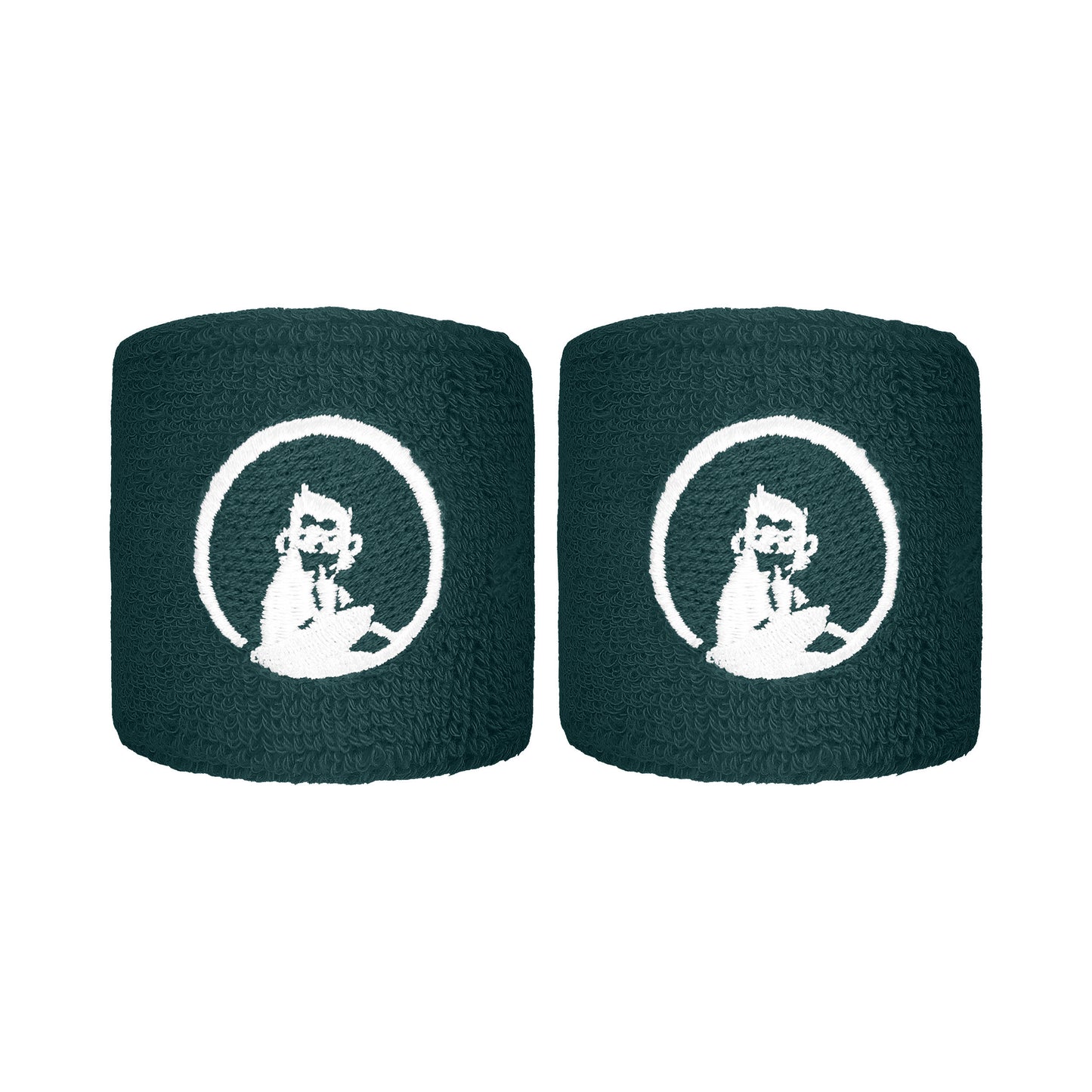 Quiet Please Zweetband Verpakking 2 stuks kort - groen Quiet Please Zweetband Verpakking 2 stuks kort - groen