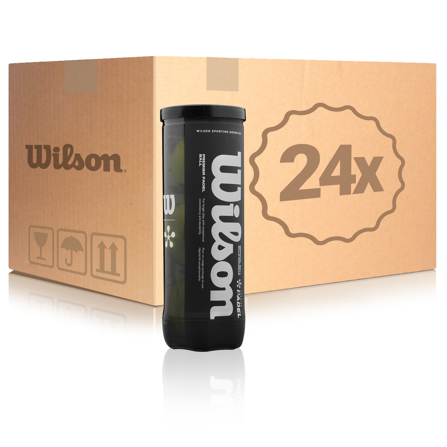 Wilson 24x verpakking 3 stuks Premier Padel X3 Wilson 24x verpakking 3 stuks Premier Padel X3