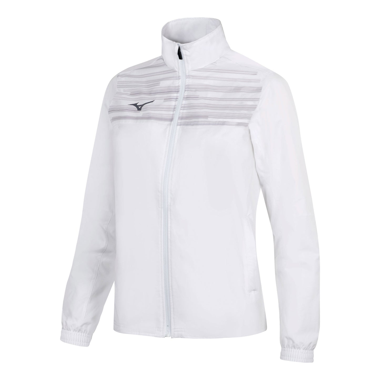 Mizuno Team Chiba Micro Trainingsjack Dames-wit Mizuno Team Chiba Micro Trainingsjack Dames-wit