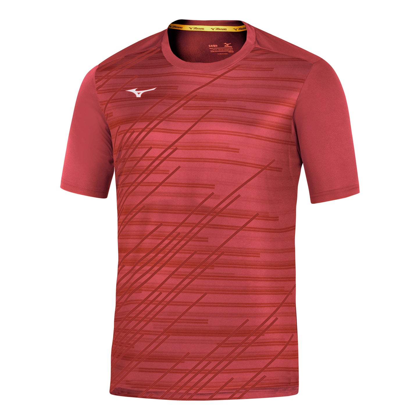 Mizuno Team Chiba T-shirt Heren-rood Mizuno Team Chiba T-shirt Heren-rood