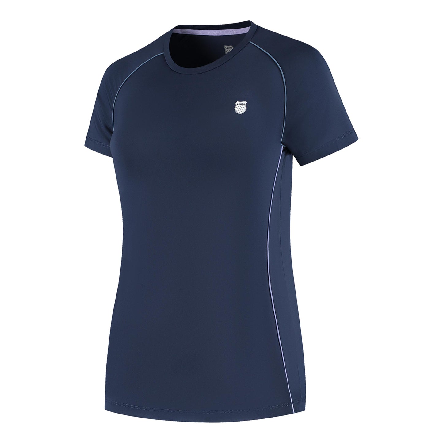 K-Swiss Hypercourt Basic T-shirt Dames - donkerblauw K-Swiss Hypercourt Basic T-shirt Dames - donkerblauw