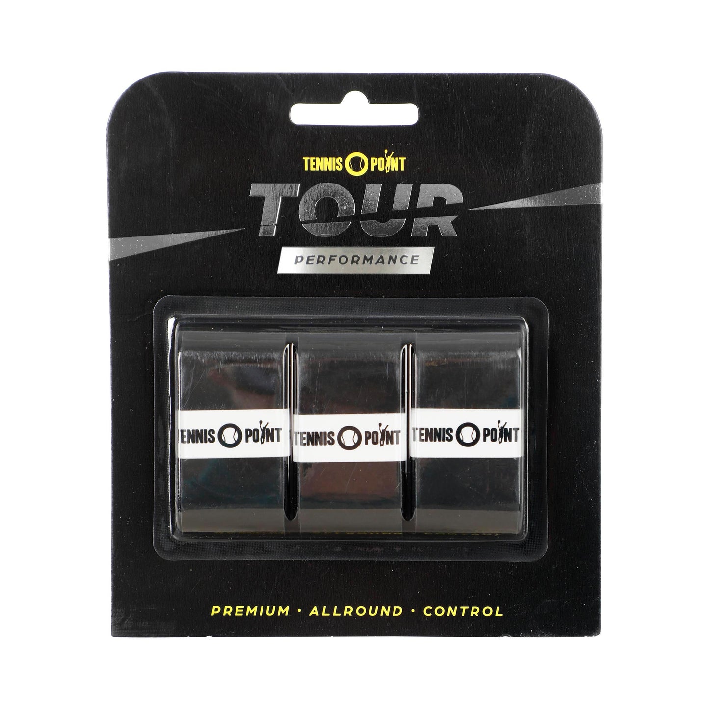 Tennis-Point Tour Performance Verpakking 3 stuks - zwart Tennis-Point Tour Performance Verpakking 3 stuks - zwart