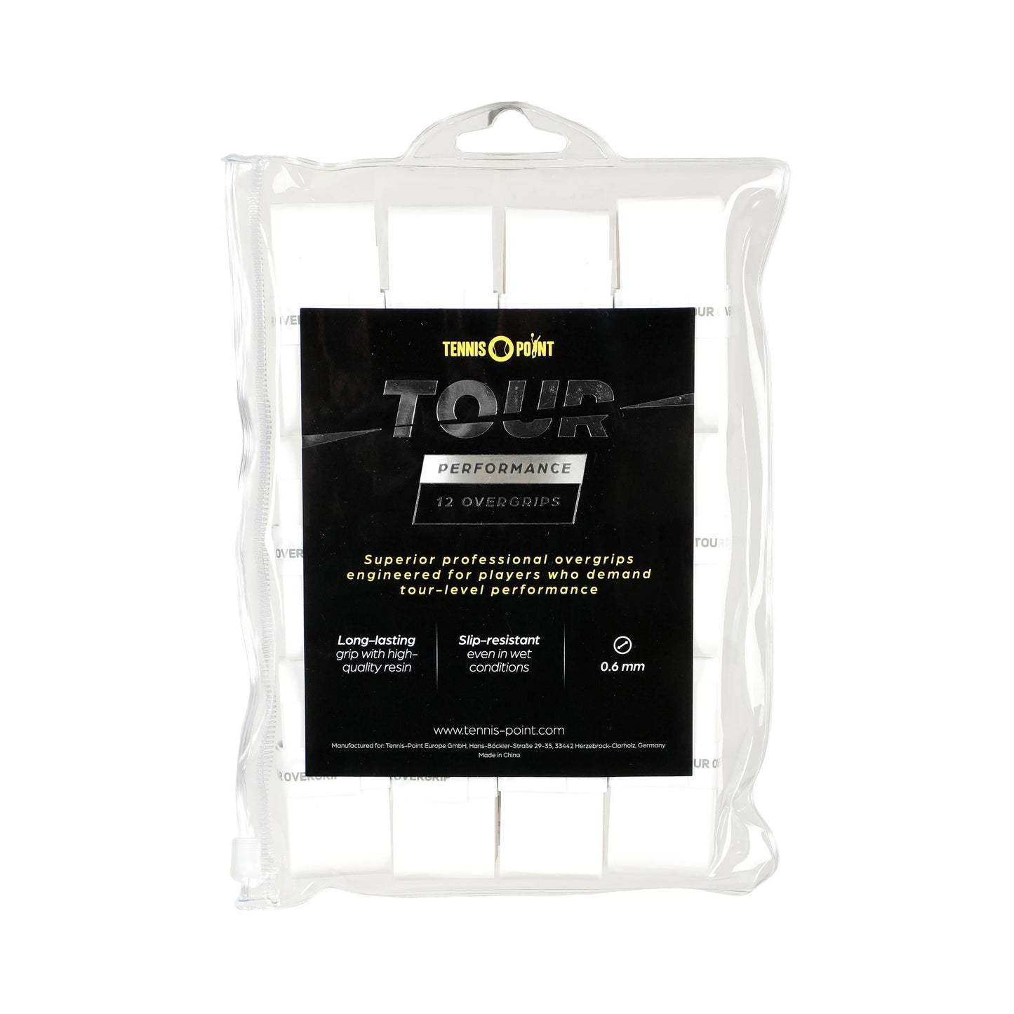 Tennis-Point Tour Performance Verpakking 12 stuks - wit Tennis-Point Tour Performance Verpakking 12 stuks - wit