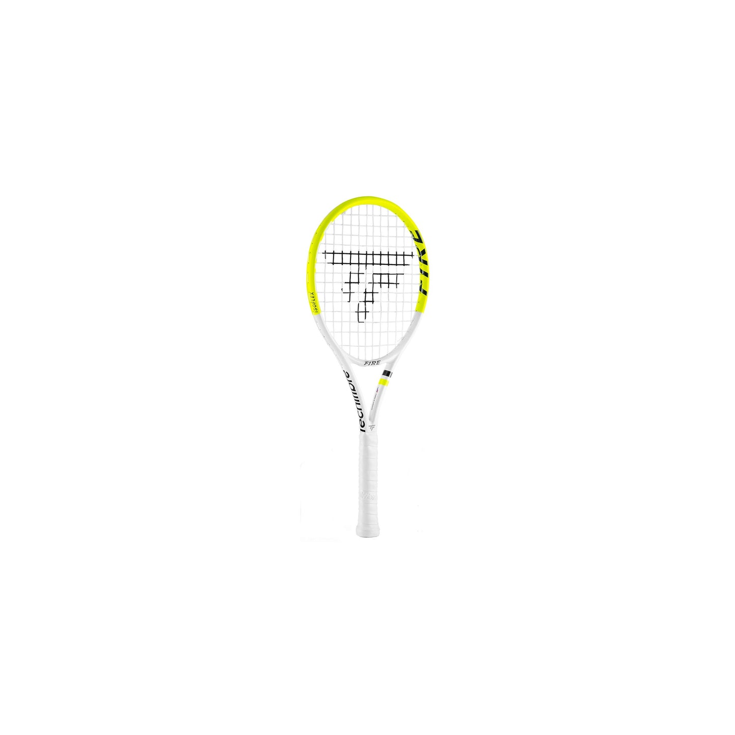 Tecnifibre Fire Mini Racket Sleutelhangers - wit, geel Tecnifibre Fire Mini Racket Sleutelhangers - wit, geel