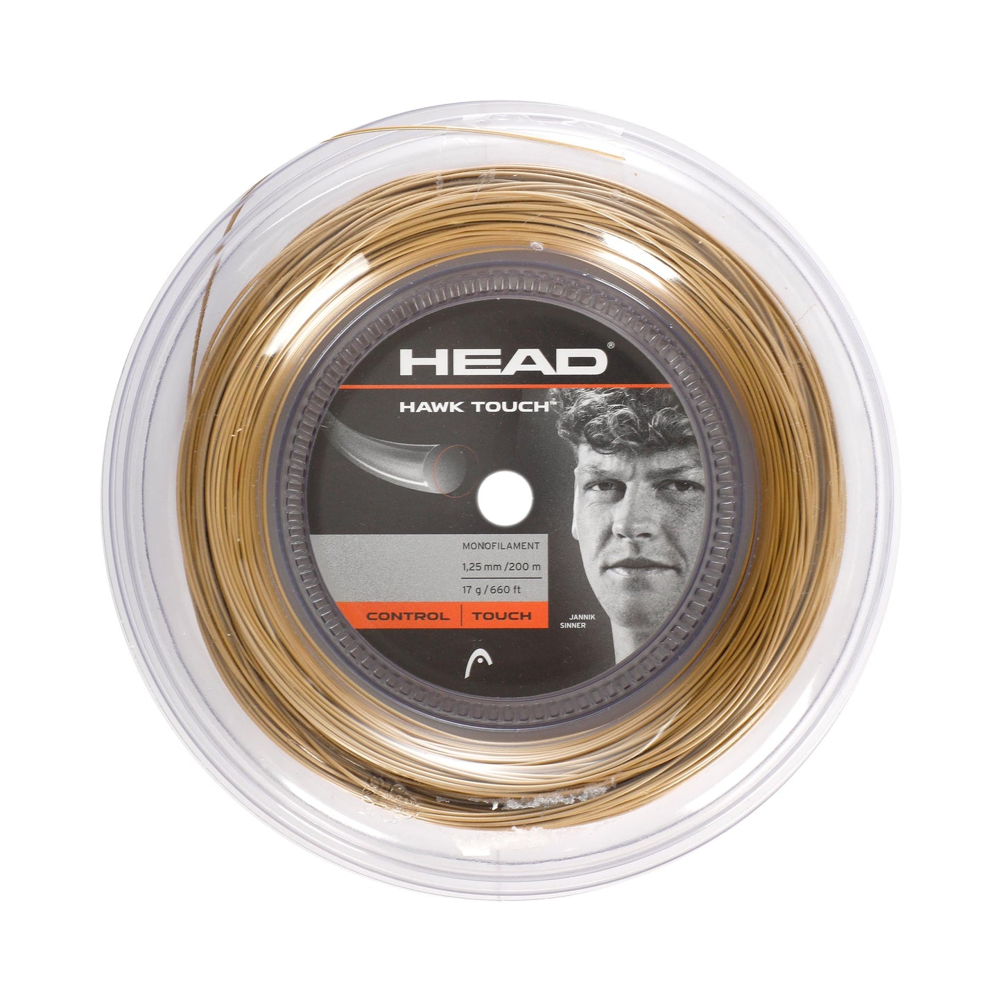 HEAD Hawk Touch Rol snaren 200m - goud HEAD Hawk Touch Rol snaren 200m - goud