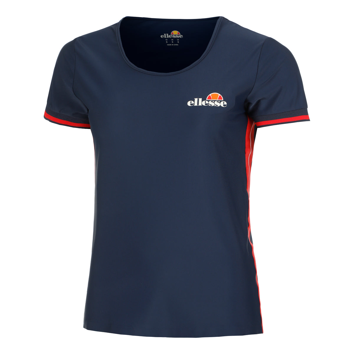 Ellesse Pierce T-shirt Dames-Donkerblauw,Rood