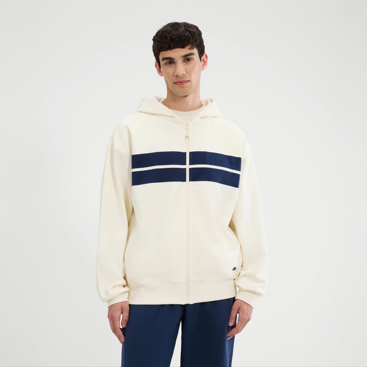 Ellesse Delenas Sportjas Heren-Crème,Donkerblauw