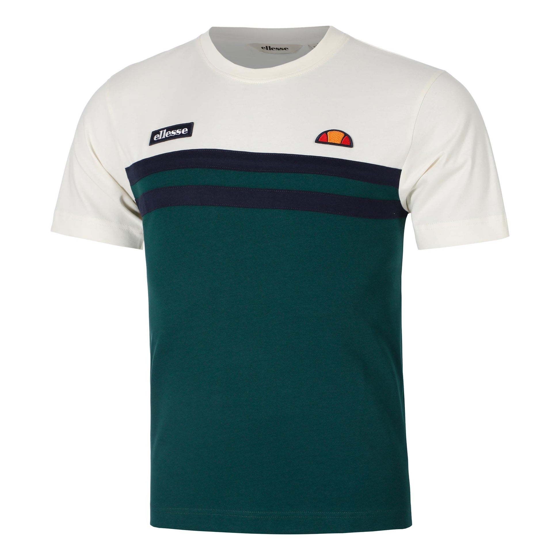 Ellesse Venire T-shirt Heren - crème, donkergroen