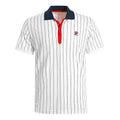 Stripes Polo Heren-Wit,Donkerblauw