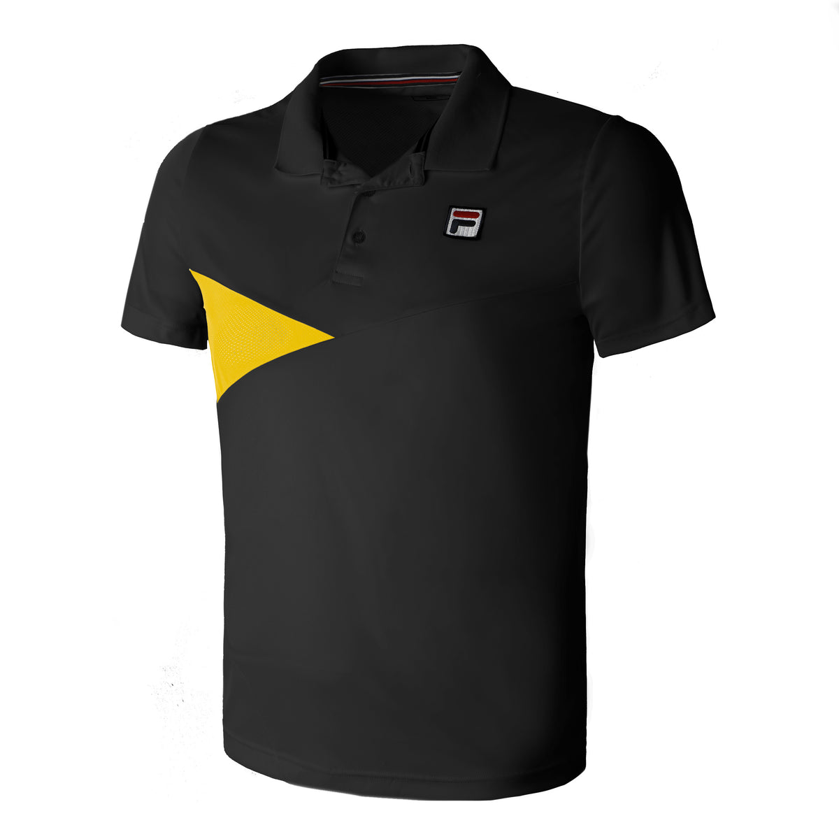 Fila Nino Polo Heren - zwart, geel