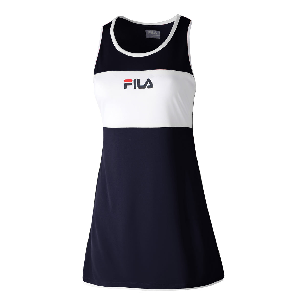 Fila Lola Jurk Dames - donkerblauw, wit