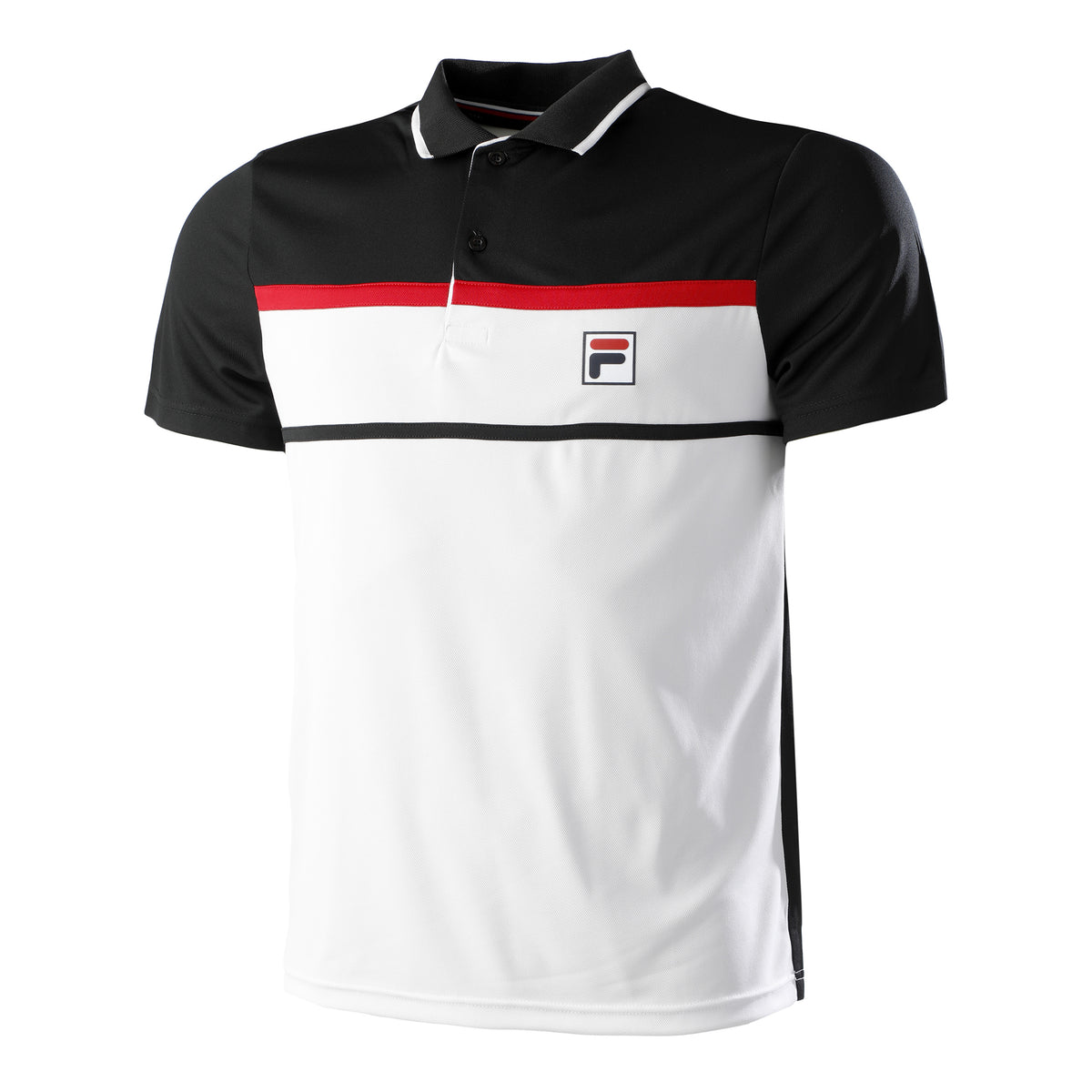 Fila Anton Polo Heren - wit, zwart