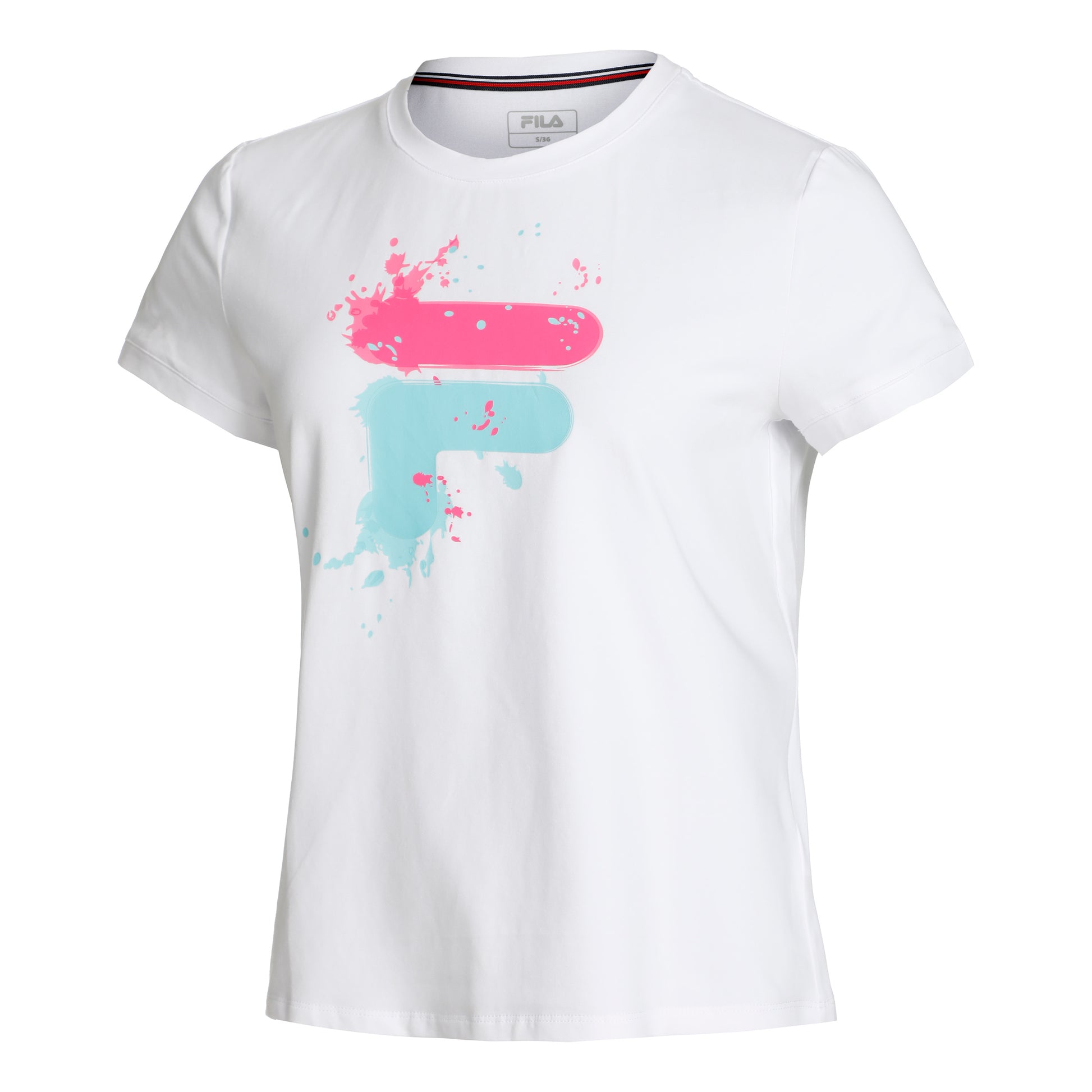 Fila Emelie T-shirt Dames - wit, veelkleurig