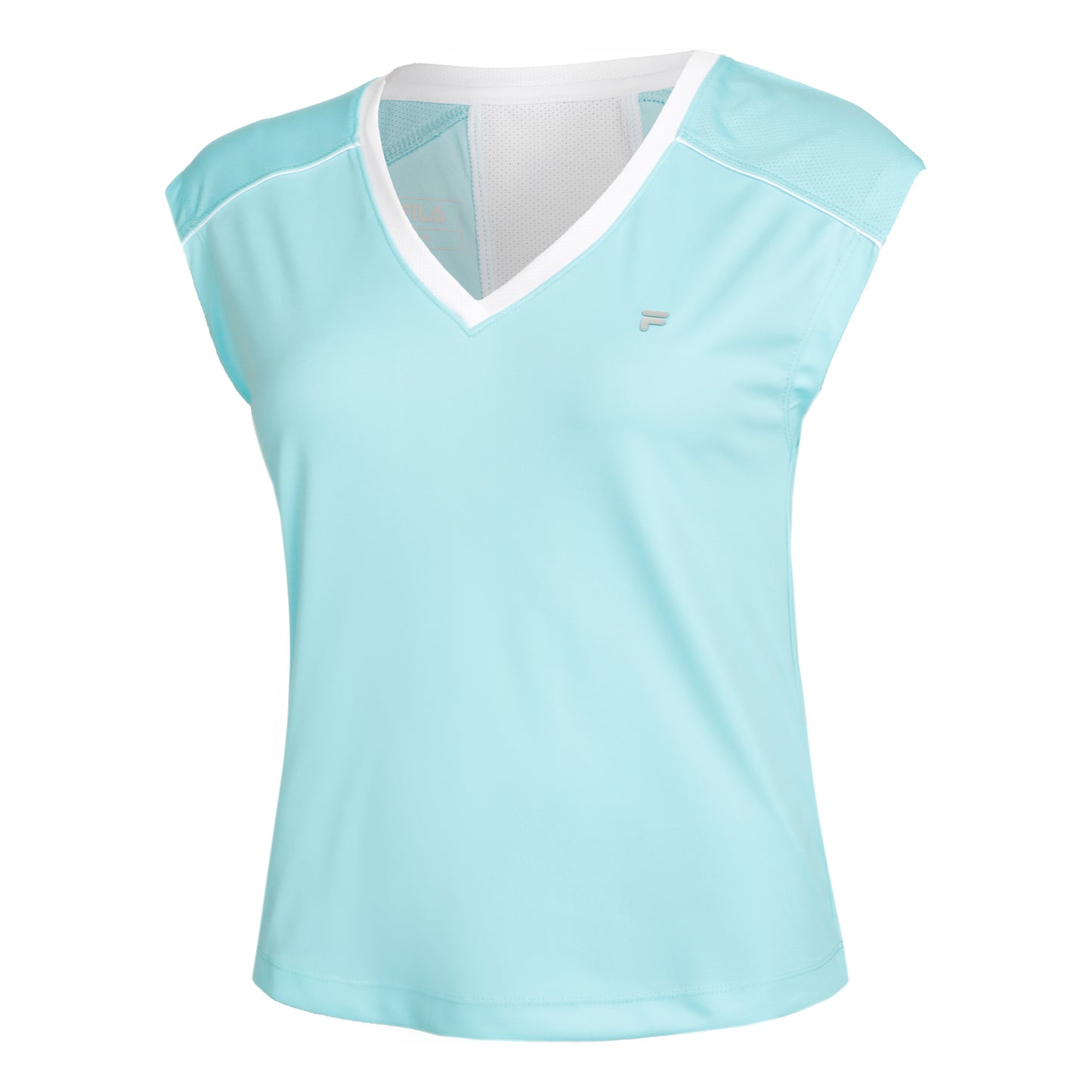 Fila Marlis T-shirt Dames - turkoois, wit