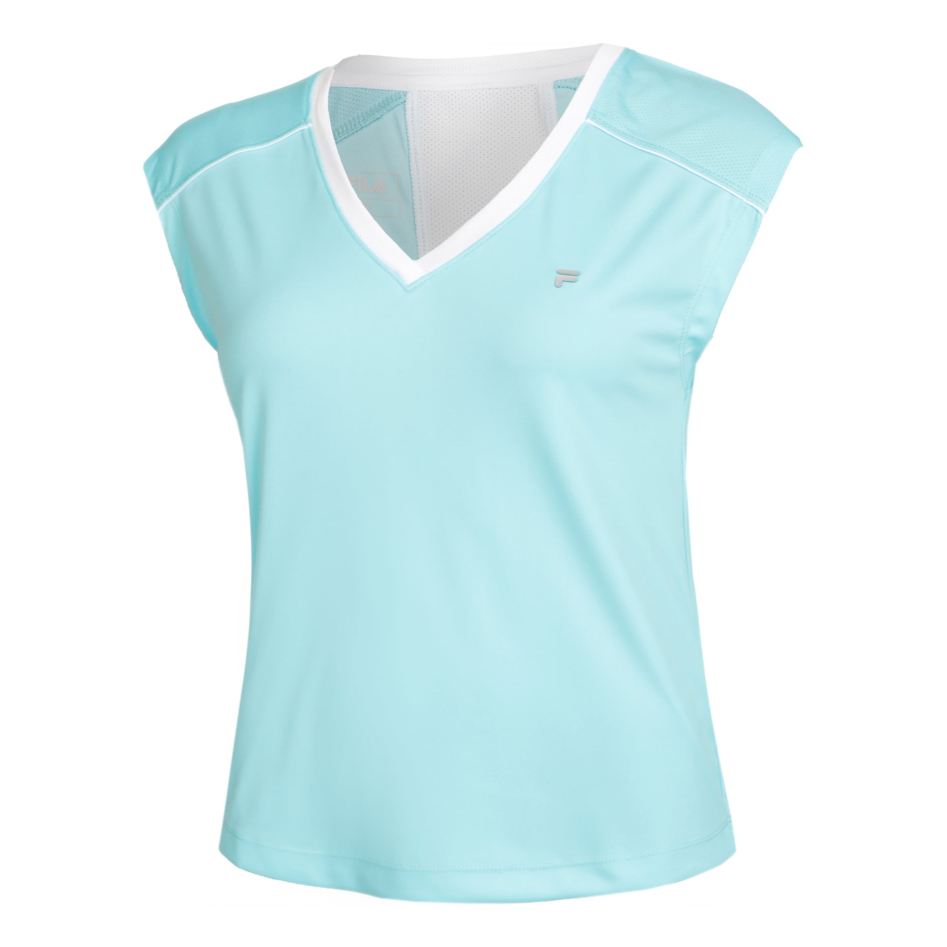 Fila Marlis T-shirt Dames - turkoois, wit