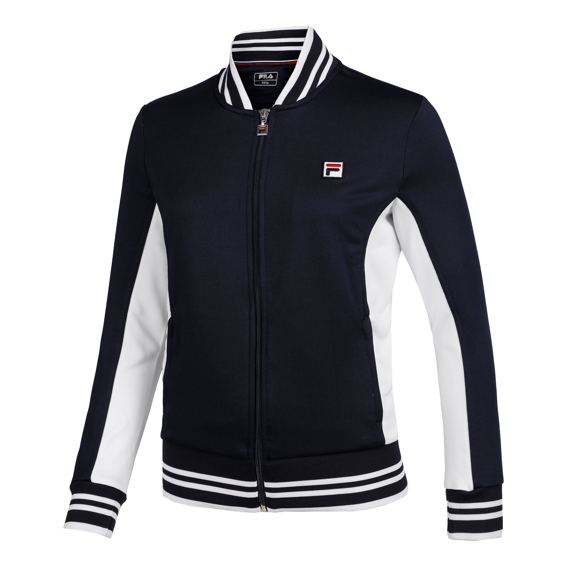 Fila Georgia Trainingsjack Dames-Donkerblauw,Wit
