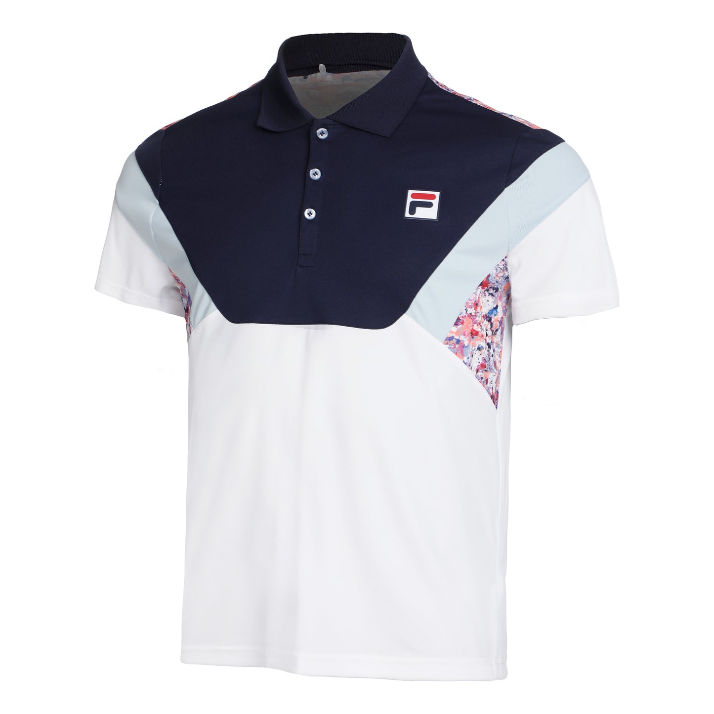 Fila Adrian Polo Heren - donkerblauw, veelkleurig