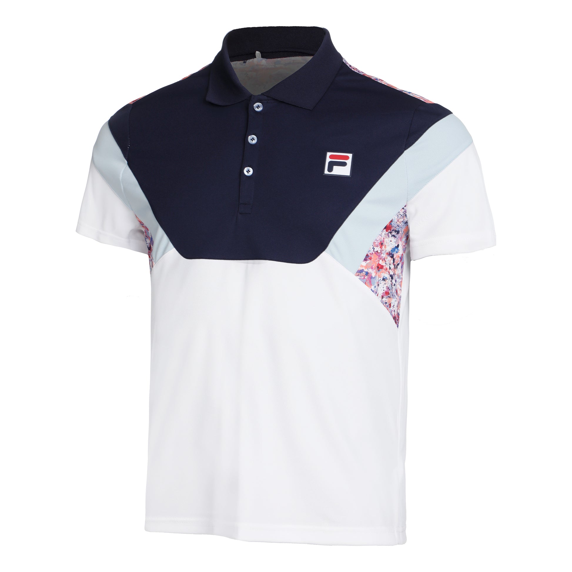 Fila Adrian Polo Heren - donkerblauw, veelkleurig