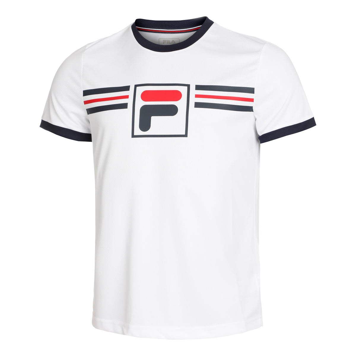 Fila Oscar T-shirt Heren - wit, veelkleurig