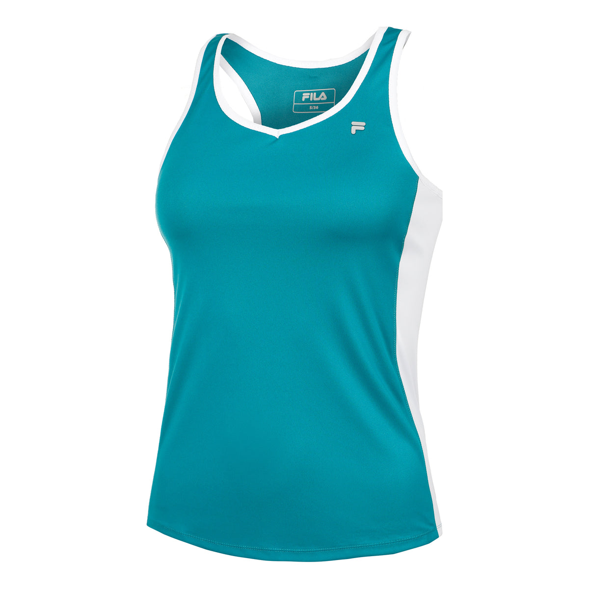 Fila Celia Tanktop Dames - petrolblauw, wit