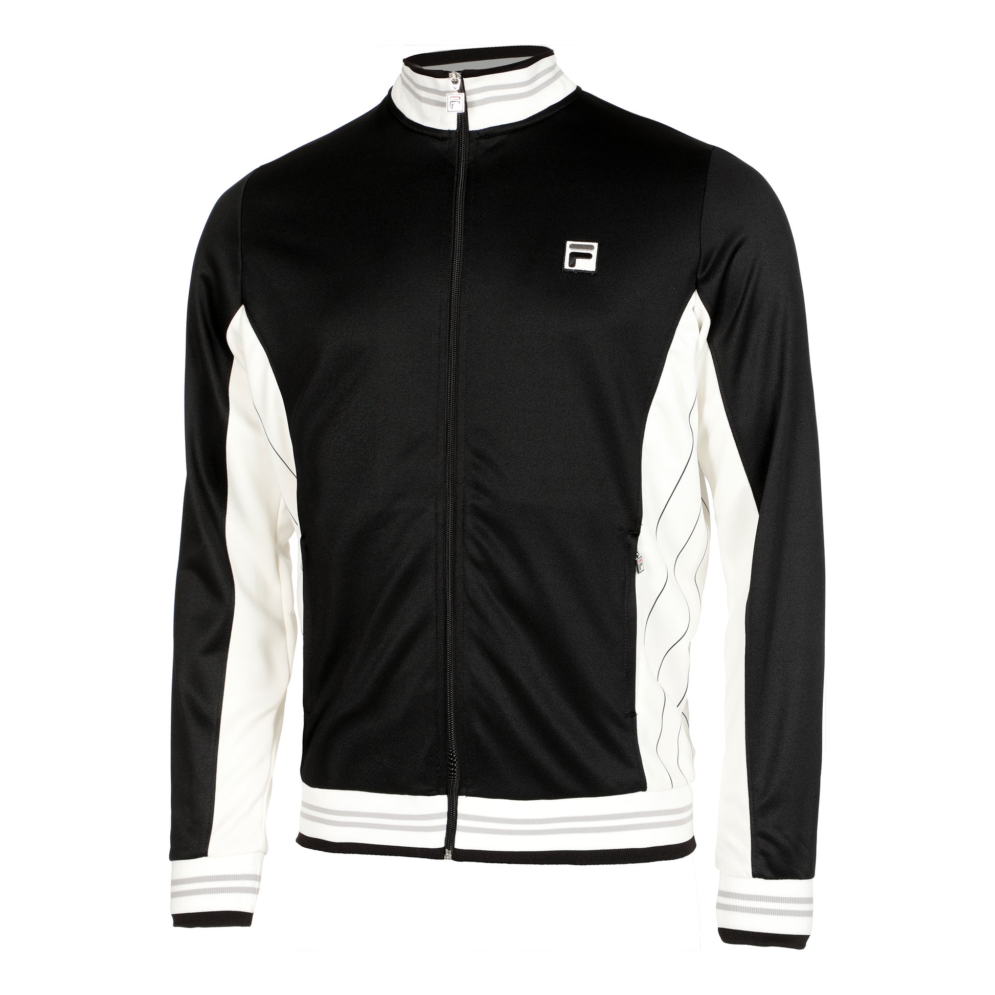Fila Björn Trainingsjack Heren-Zwart,Wit