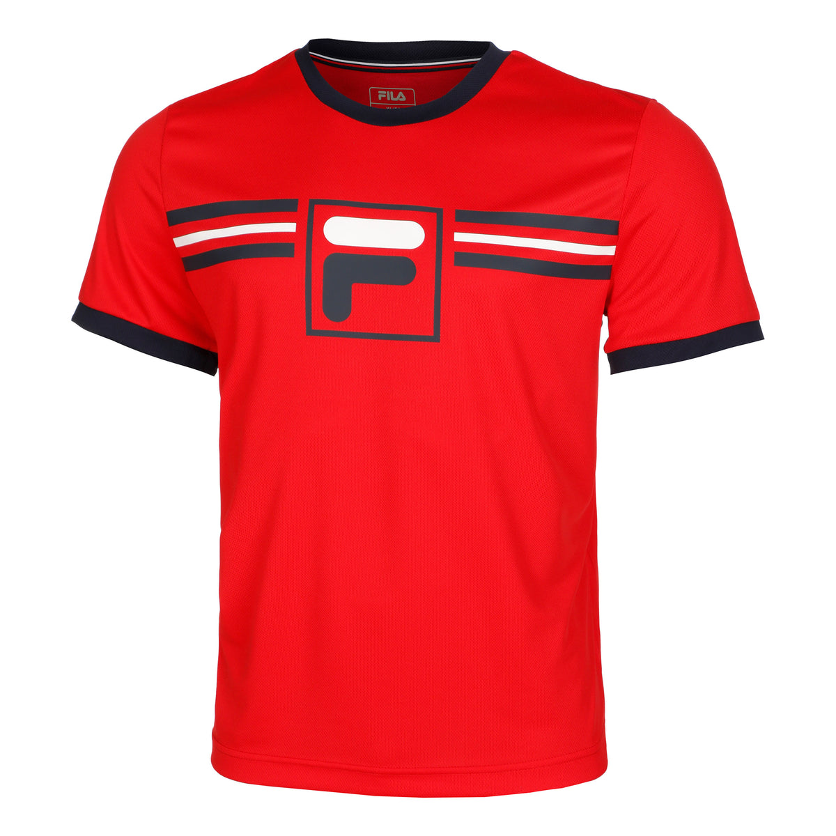 Fila Oscar T-shirt Heren - rood, veelkleurig