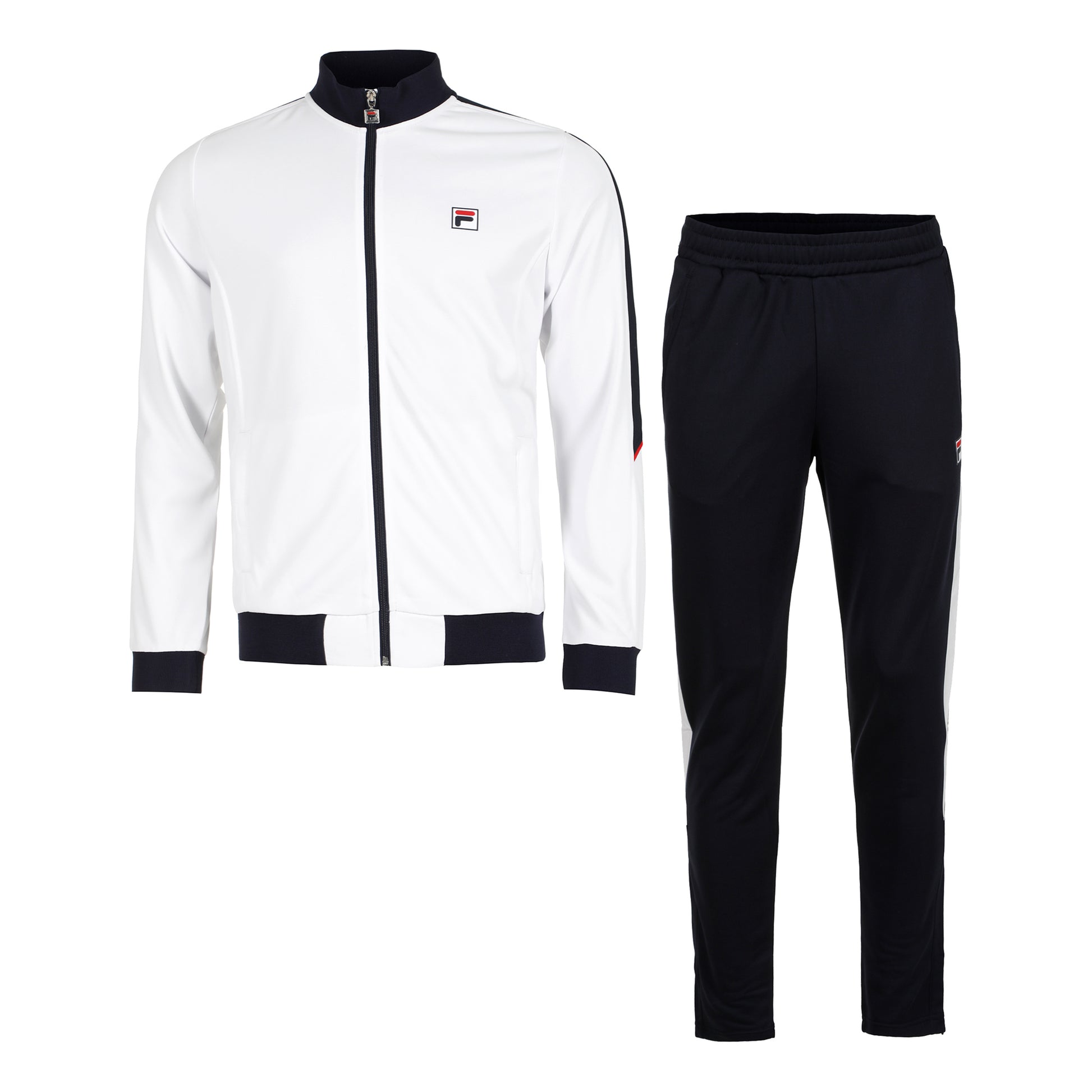Fila Manuel Trainingspak Heren-Wit,Donkerblauw
