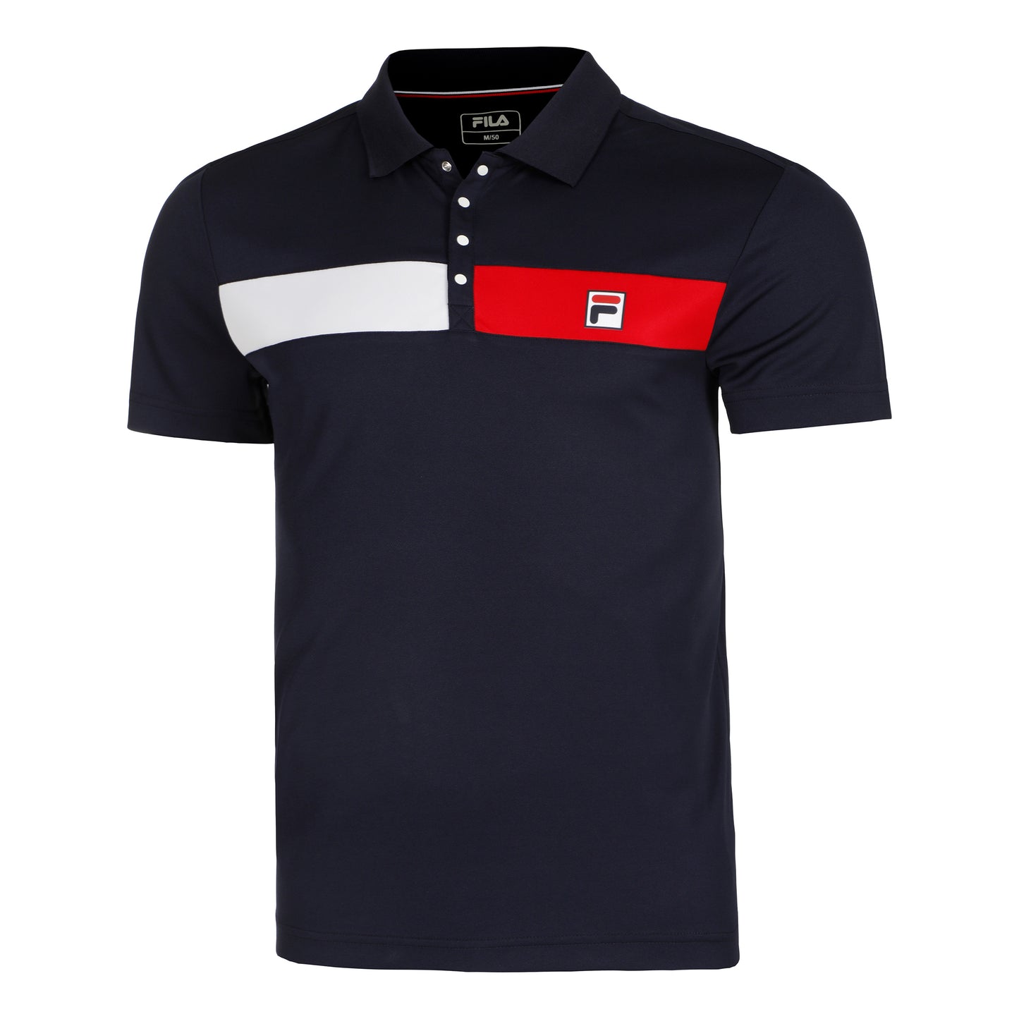Fila Jayden Polo Heren-Donkerblauw,Rood