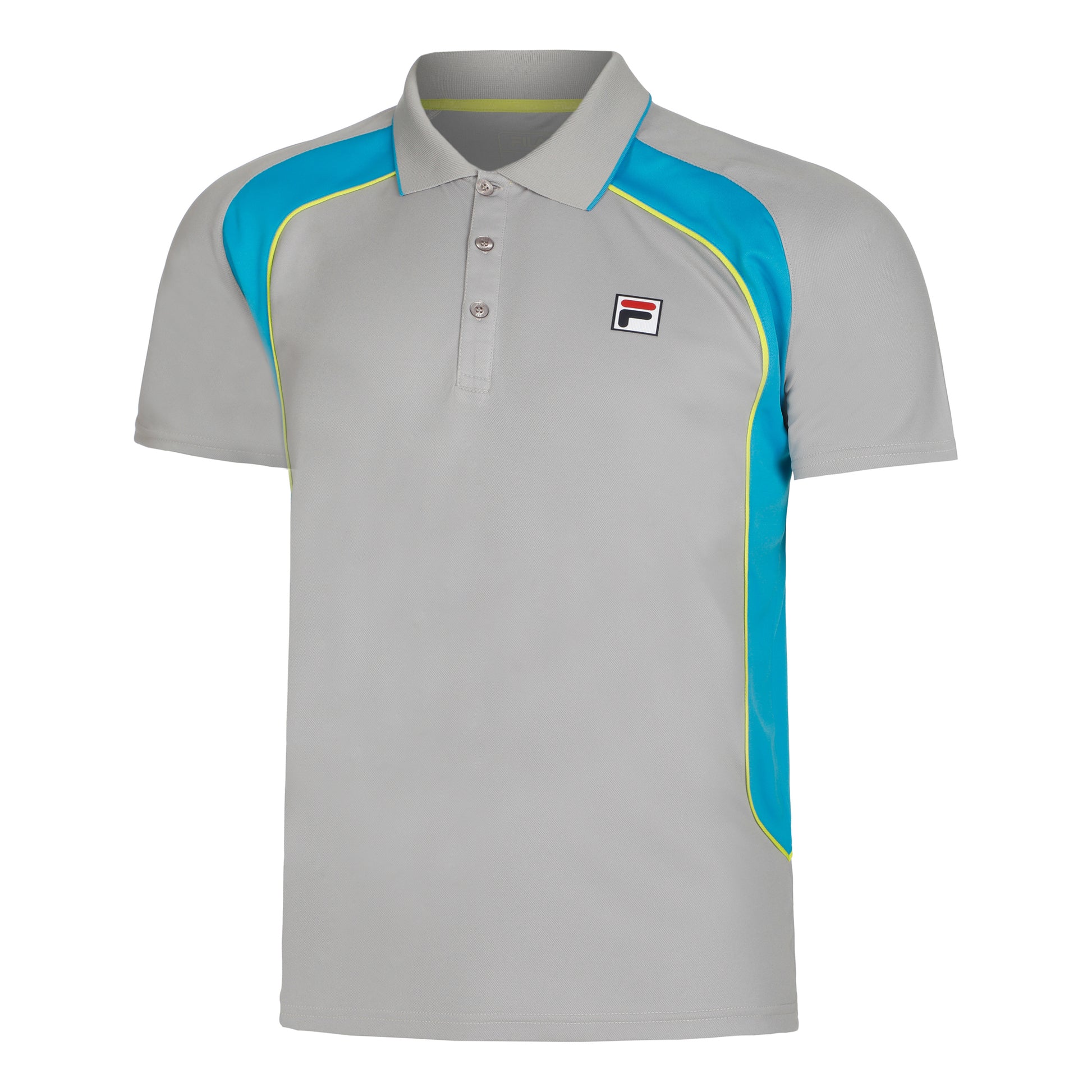 Fila Harrison Polo Heren - zilver, turkoois