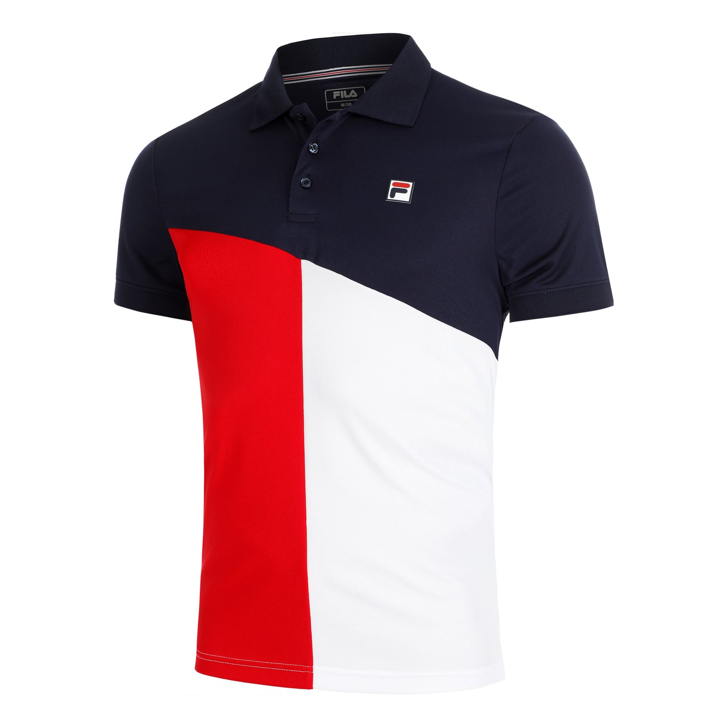 Fila Erol Polo Heren-Donkerblauw,Rood