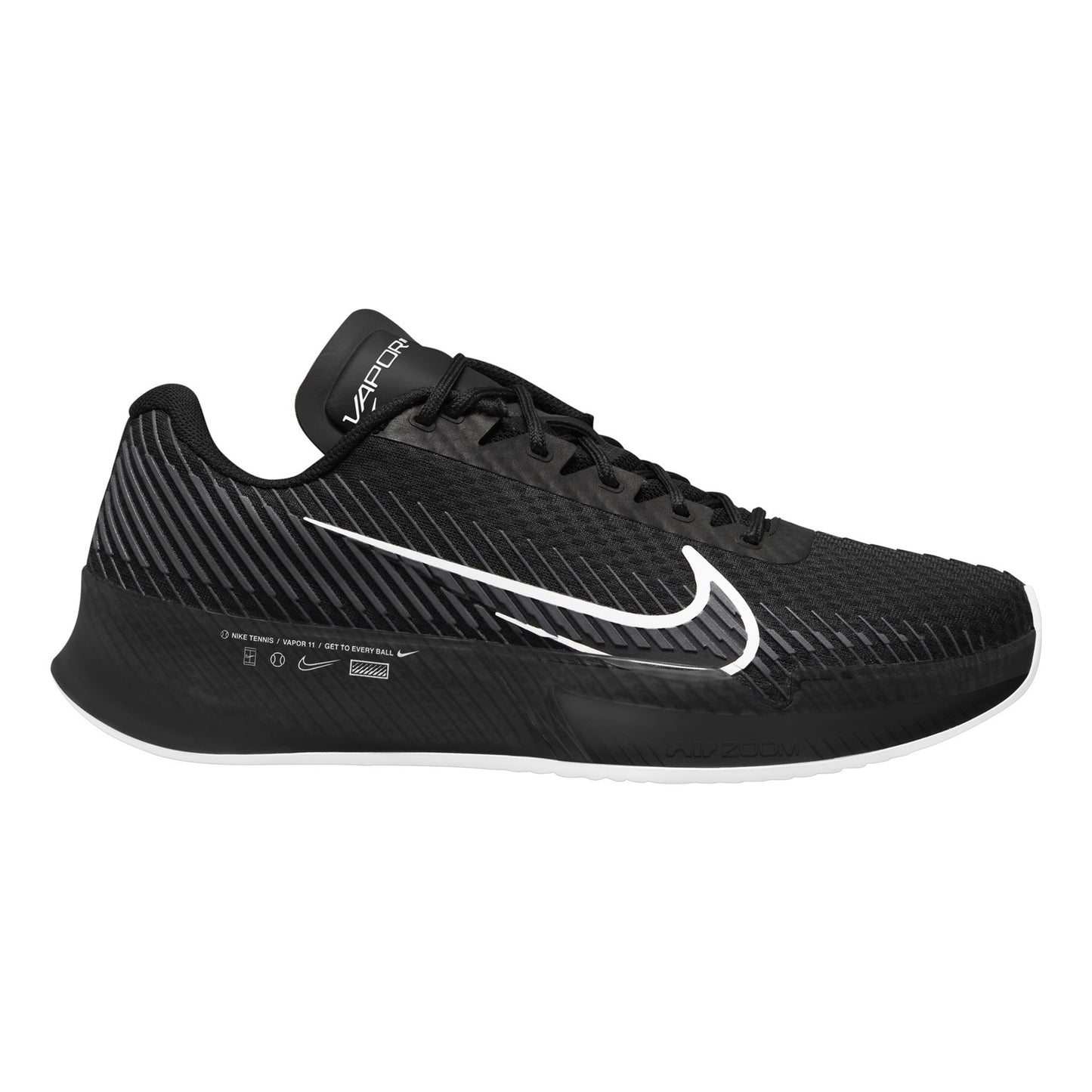 Nike Air Zoom Vapor 11 Gravelschoen Heren - zwart, wit