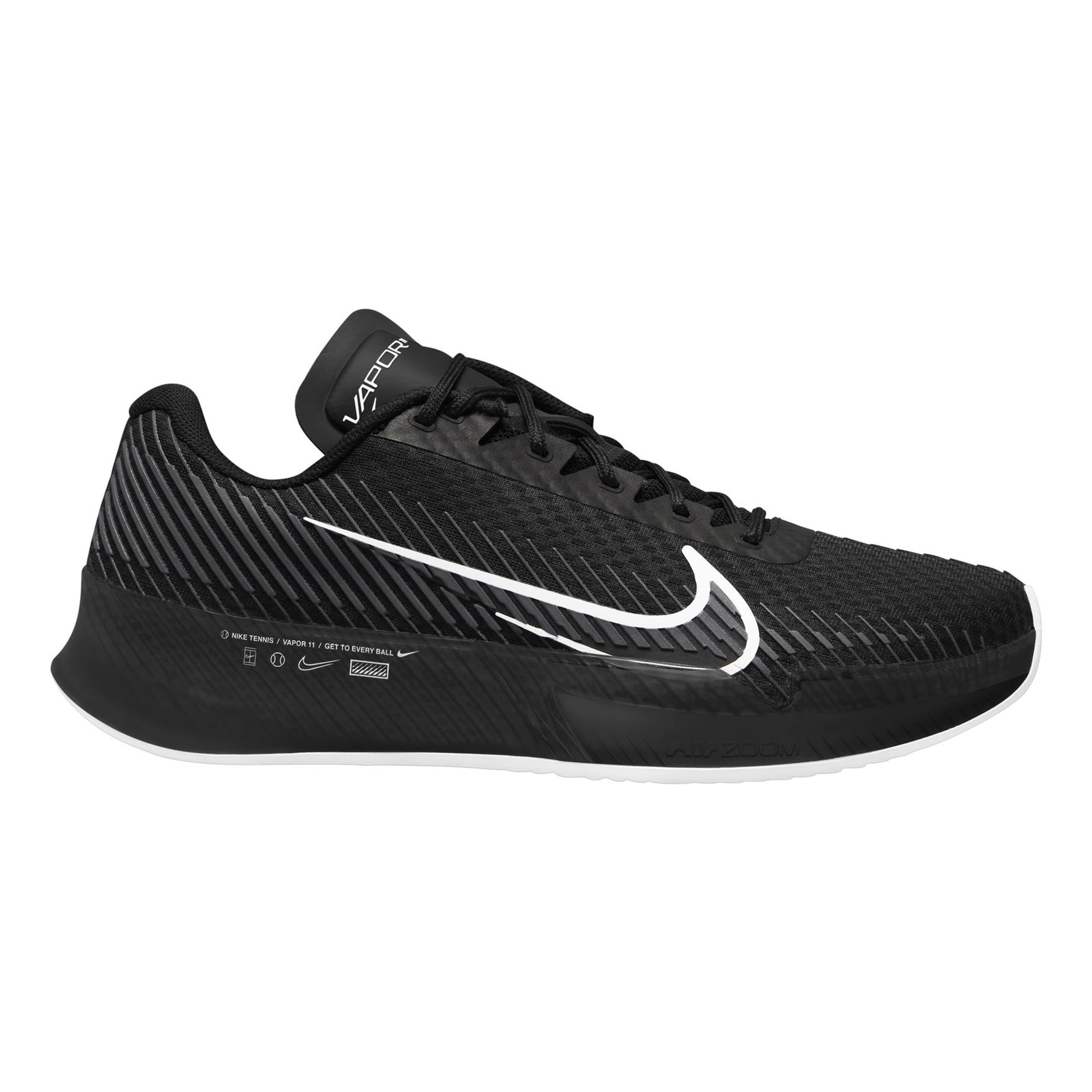 Nike Air Zoom Vapor 11 Gravelschoen Heren - zwart, wit