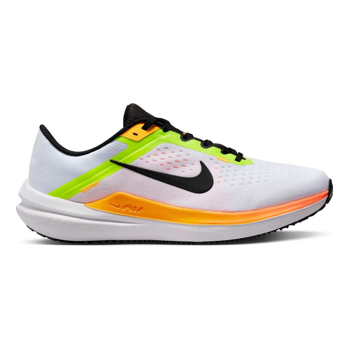 Nike Air Winflo 10 Neutrale schoen Heren - wit, neongroen